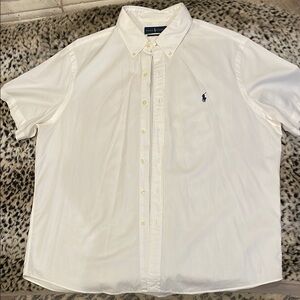 Ralph Lauren white men’s button down shirt